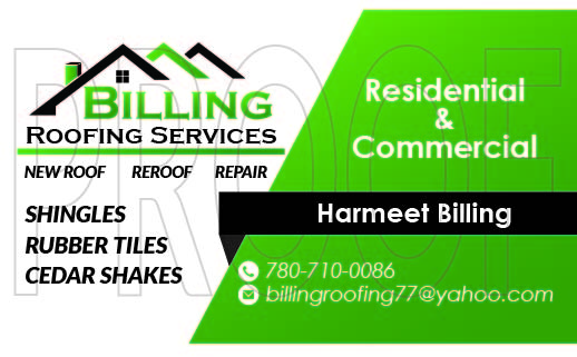 Billing Roofing Services | 2003 15 Ave NW, Edmonton, AB T6T 2B6, Canada | Phone: (780) 710-0086