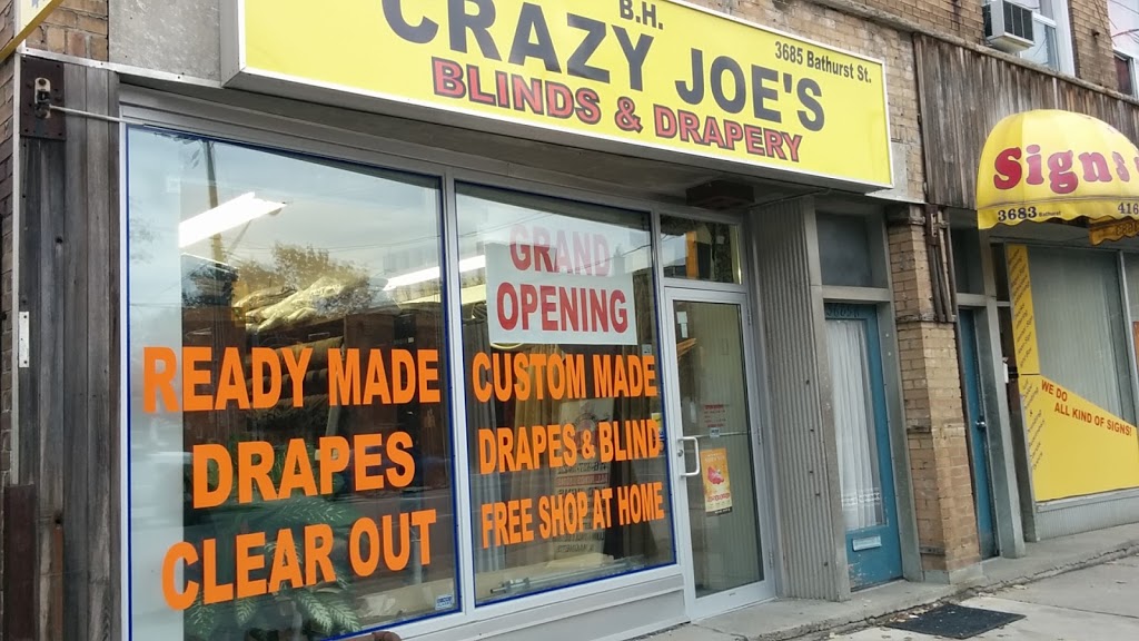 Crazy Joes Drapery & Blinds | 1650 Dundas St E, Mississauga, ON L4X 2Z3, Canada | Phone: (905) 848-2181