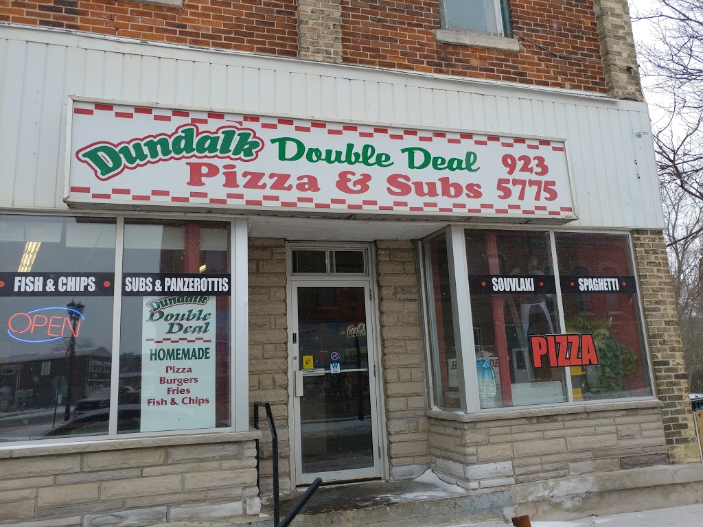 Dundalk Double Deal Pizza-Subs | 2 Main St W, Dundalk, ON N0C 1B0, Canada | Phone: (519) 923-5775