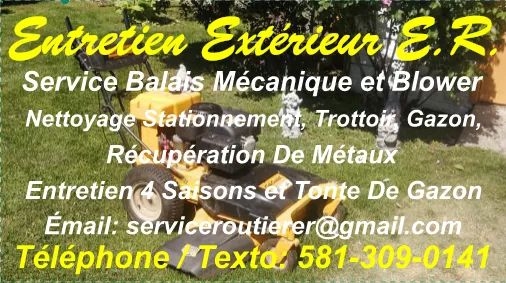 Service Routier E.R. / Entretien Extérieur E.R. | 2371 Des, Rue des Meuniers app 8, Québec, QC G2C 1R2, Canada | Phone: (581) 309-0141