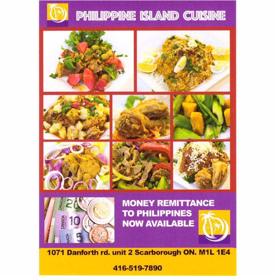 Philippine Island Cuisine | 1071 Danforth Rd #1E4, Scarborough, ON M1J 2C7, Canada | Phone: (416) 519-7890