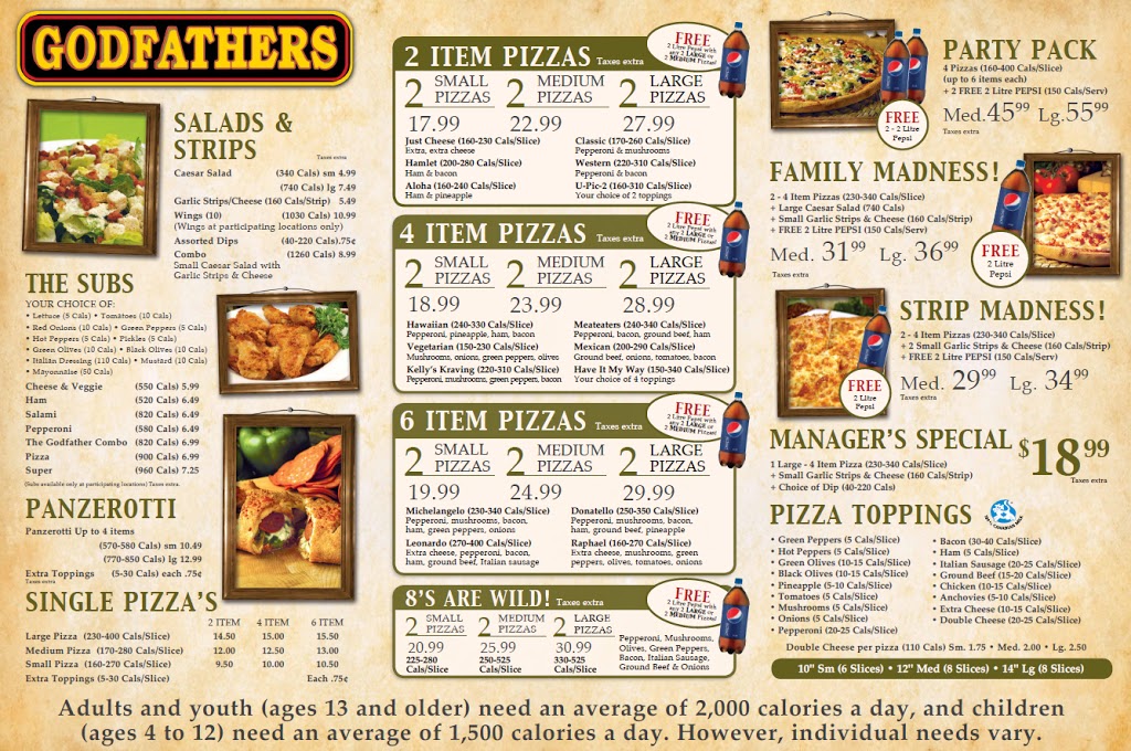 Godfathers Pizza - Hagersville | 5-20, Main St N, Hagersville, ON N0A 1H0, Canada | Phone: (905) 768-0444