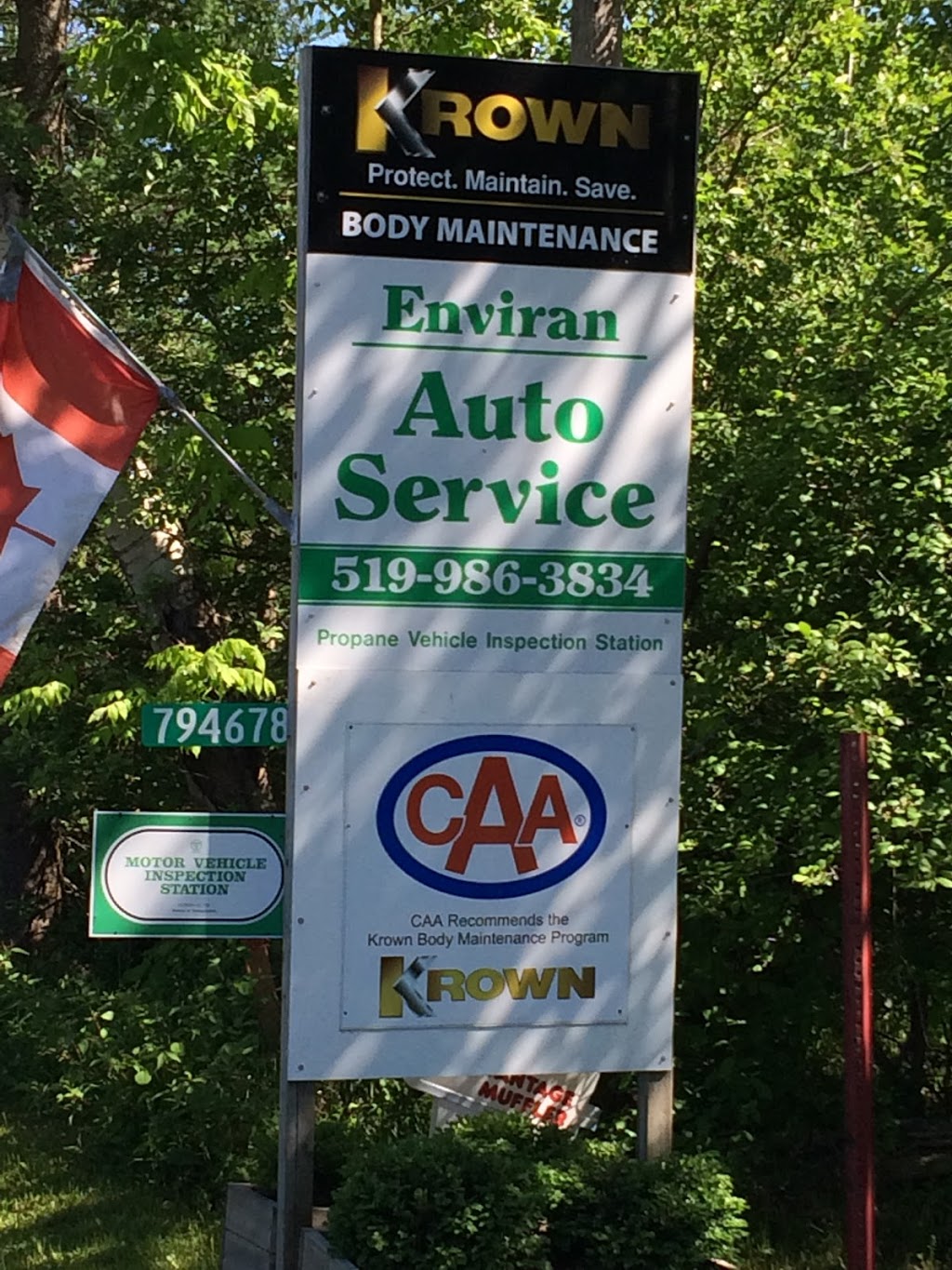 Enviran Auto Service | 794678 E Back Line, Flesherton, ON N0C 1E0, Canada | Phone: (519) 986-3834