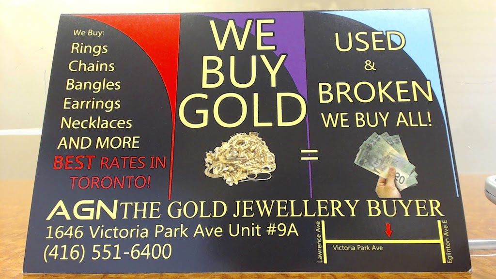 AGN The Gold Jewellery Buyer | 1646 Victoria Park Ave, North York, ON M1R 1P7, Canada | Phone: (416) 551-6400