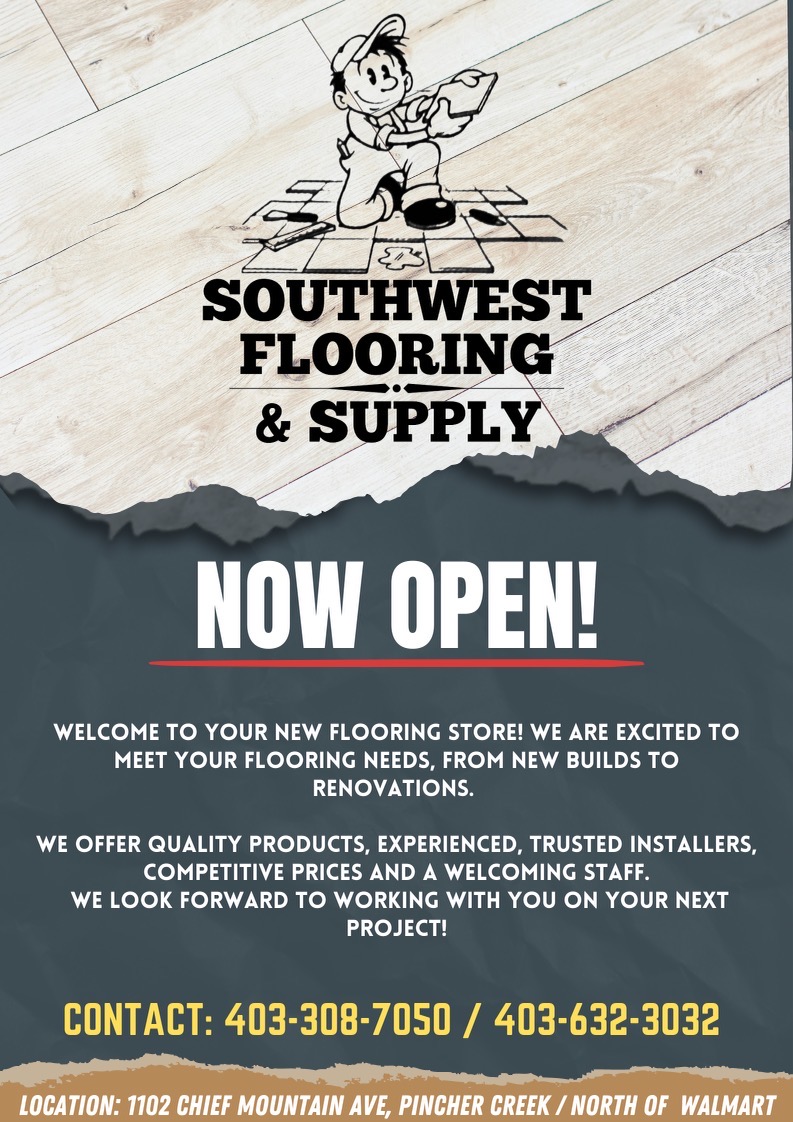 Southwest Flooring and Supply | 1102 Chief Mountain Ave, Pincher Creek, AB T0K 1W0, Canada | Phone: (403) 632-3032