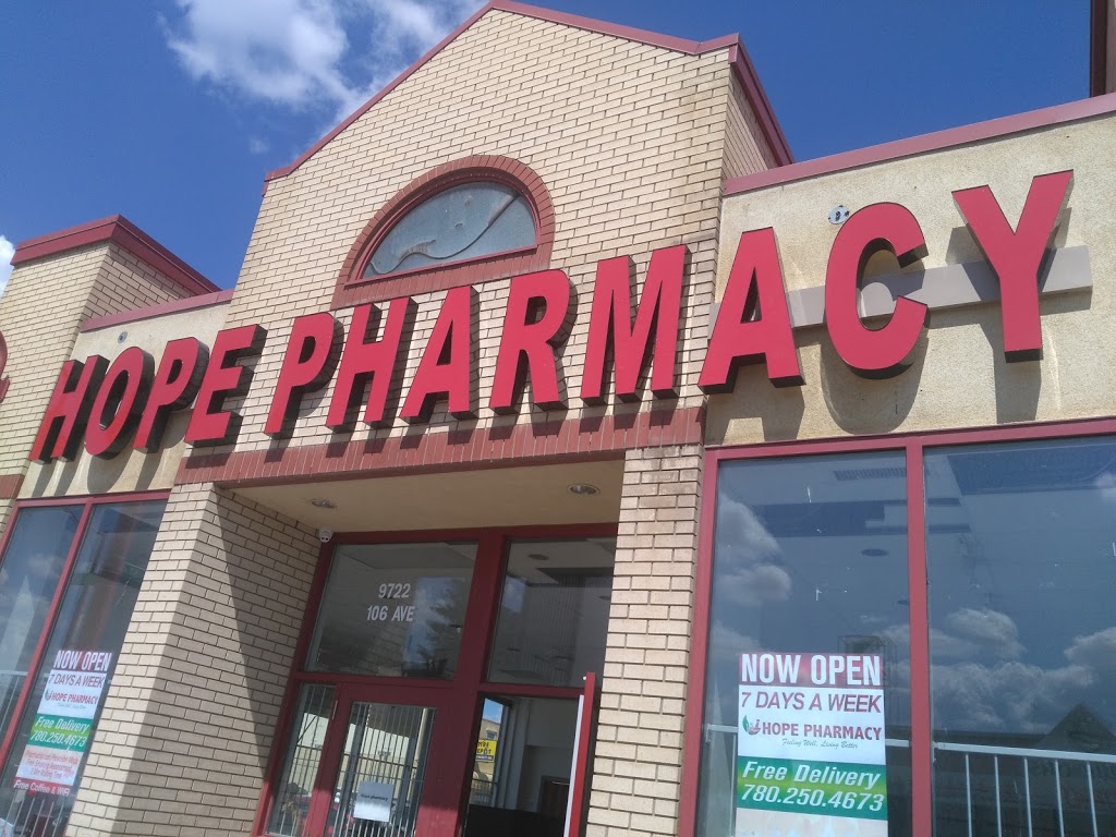 hope pharmacy | 9722 106 Ave NW, Edmonton, AB T5H 4M5, Canada | Phone: (780) 250-4673