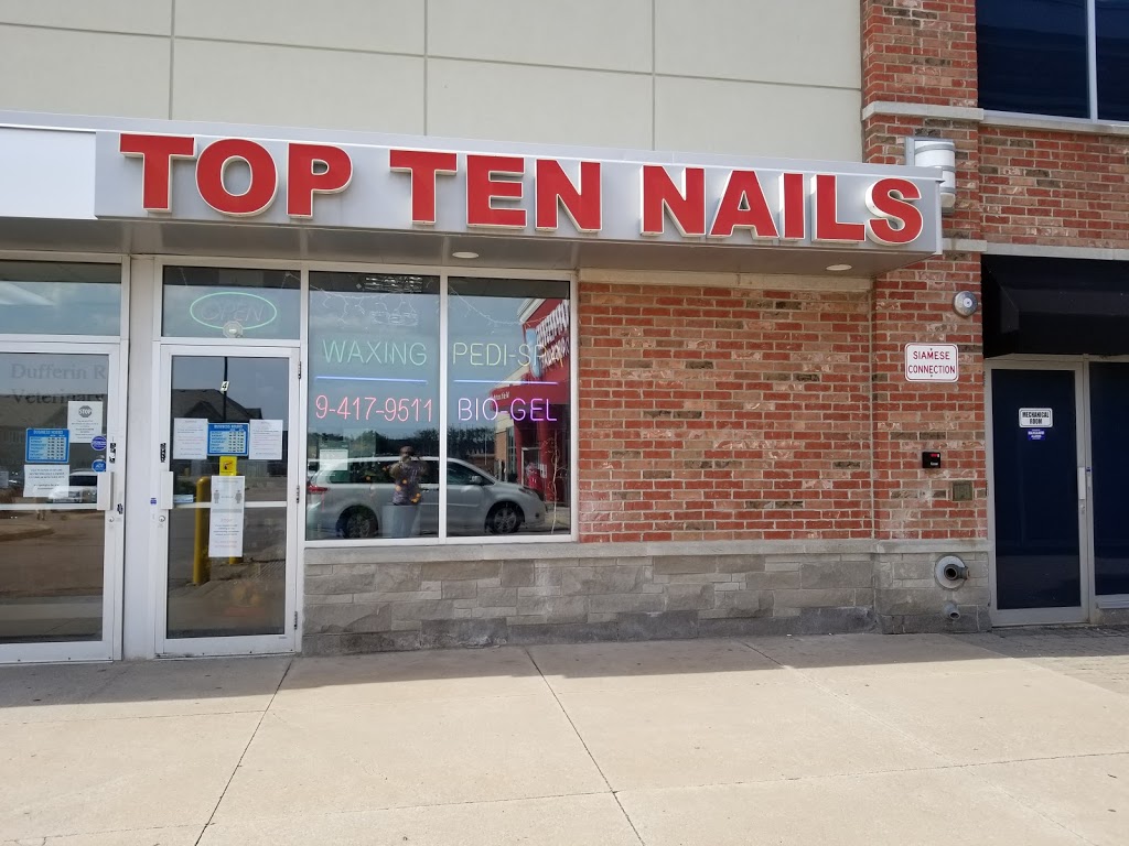 Top Ten Nails | 1611 Rutherford Rd #4, Concord, ON L4K 0C6, Canada | Phone: (905) 417-9511