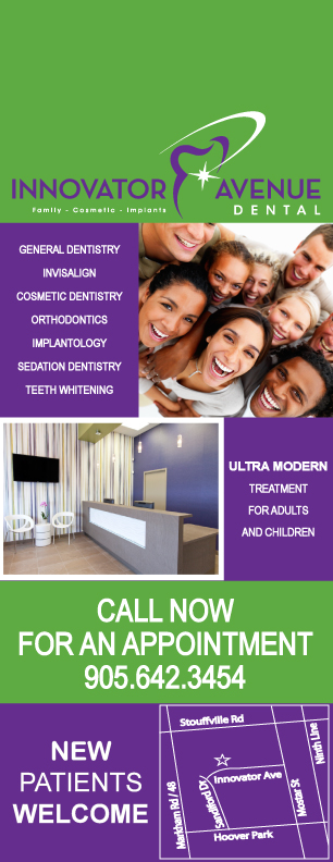 INNOVATOR AVENUE DENTAL | 30 Innovator Ave #2, Whitchurch-Stouffville, ON L4A 0Y2, Canada | Phone: (905) 642-3454