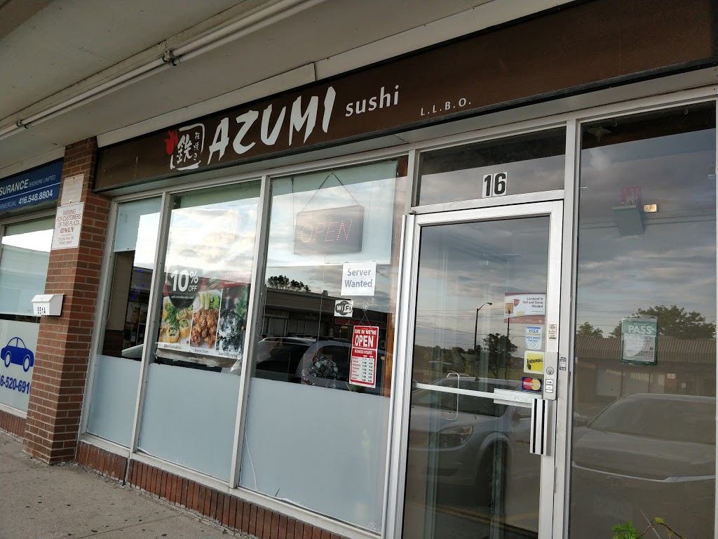 Azumi Sushi | 5516 Lawrence Ave E, Scarborough, ON M1C 3B2, Canada | Phone: (416) 284-3033