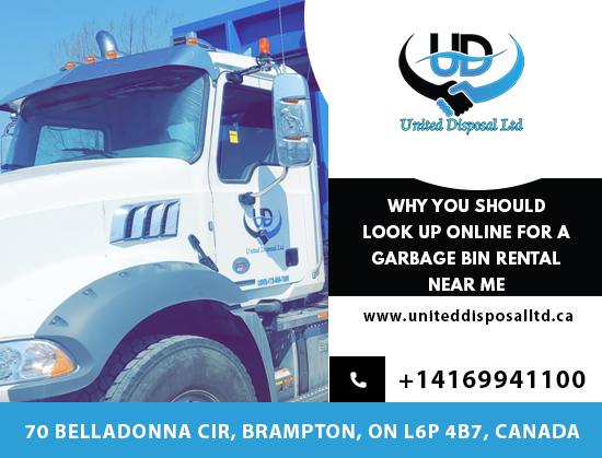 United Disposal Ltd | 70 Belladonna Cir, Brampton, ON L6P 4B7, Canada | Phone: (416) 994-1100