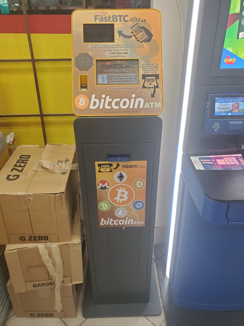 FastBTC Bitcoin ATM - Big Bear Food Mart | 417 Aberdeen Ave, Hamilton, ON L8P 2S1, Canada | Phone: (888) 832-1282