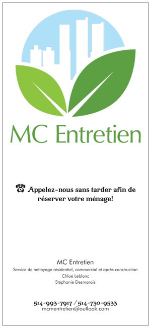 MC entretien | 5690 Av. Iberville, Saint-Hubert, QC J3Y 1N1, Canada | Phone: (450) 626-1586