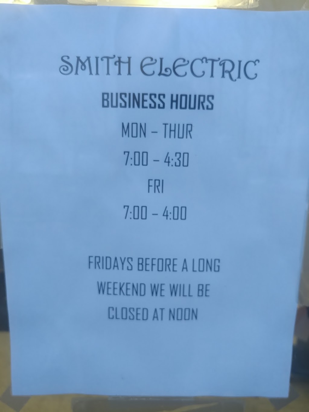 Smith Electric | 13175 159 St NW, Edmonton, AB T5V 1H6, Canada | Phone: (780) 447-2628