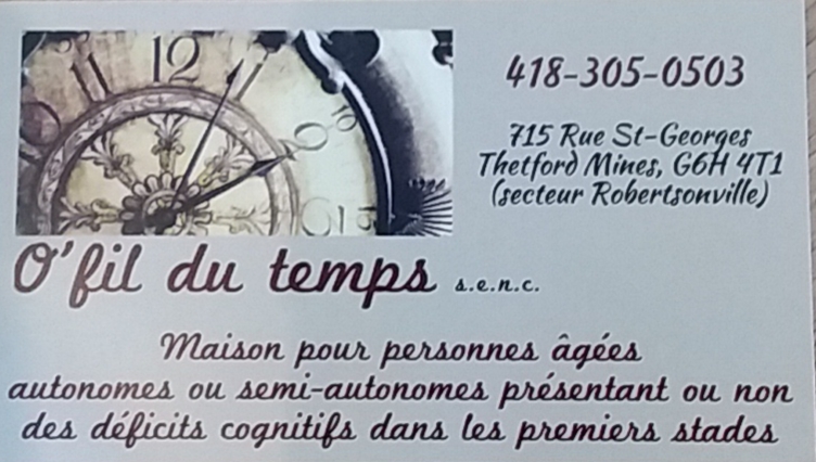 Ofil du temps | 715 Rue Saint-Georges, Thetford Mines, QC G6H 4B3, Canada | Phone: (418) 305-0503