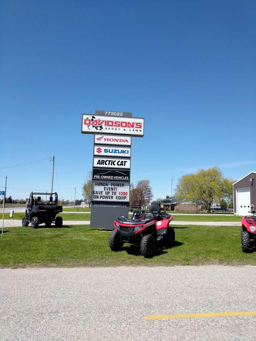 Davidsons Sport & Lawn | 773022 Oxford 59, Norwich, ON N0J 1P0, Canada | Phone: (519) 468-6312