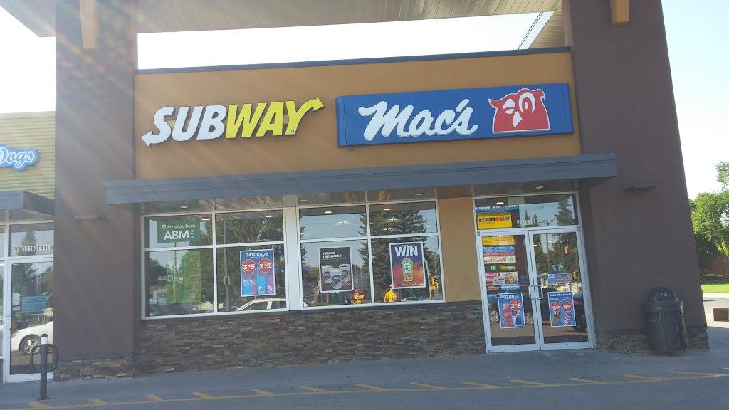 Subway | 9 1010 Taylor St Macs Convenience Store, Saskatoon, SK S7H 1W5, Canada | Phone: (306) 652-7827