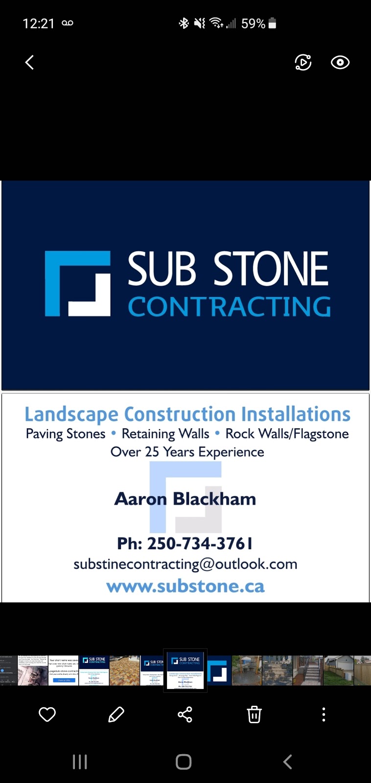 Sub Stone Contracting | 4330 Martin Pl, Nanaimo, BC V9T 5S3, Canada | Phone: (250) 734-3761