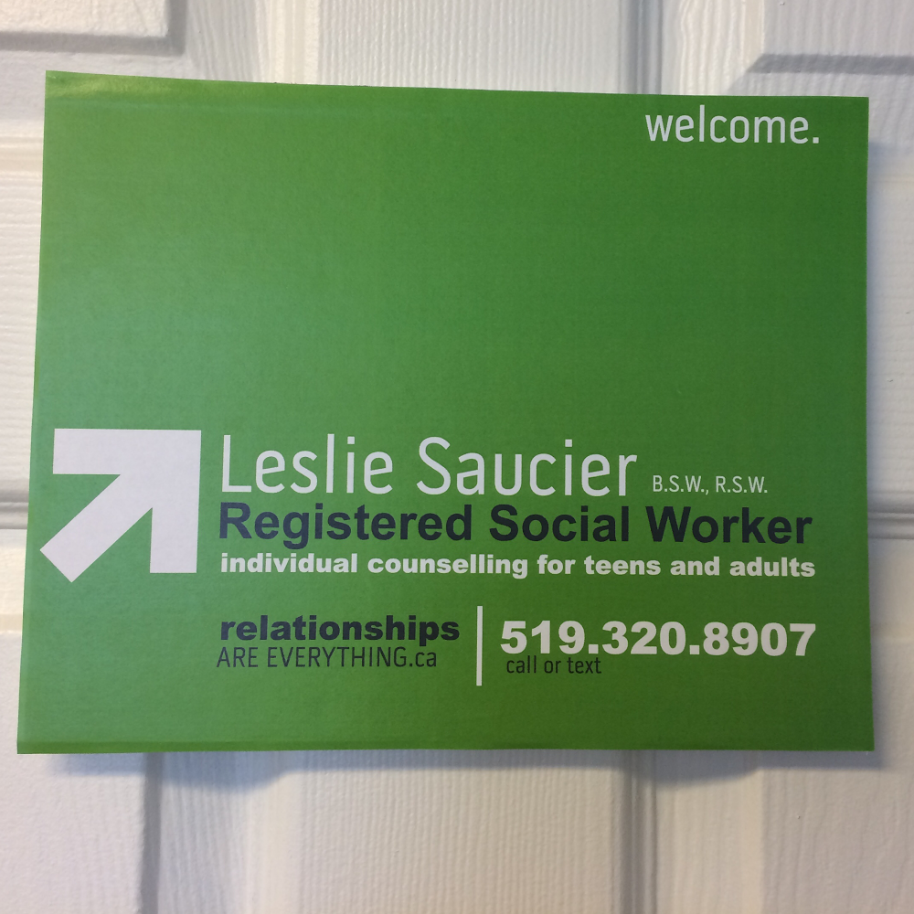 Leslie Saucier BSW, RSW - Registered Social Worker | side entrance, 204 Huron St, Woodstock, ON N4S 7A1, Canada | Phone: (519) 320-8907