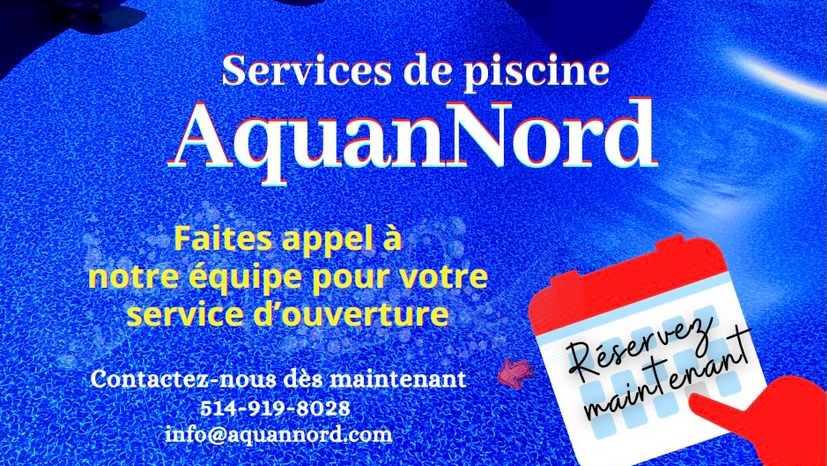 Services de Piscine AquanNord Inc. | 3405 Rue Edgar, Laval, QC H7P 2E4, Canada | Phone: (514) 919-8028