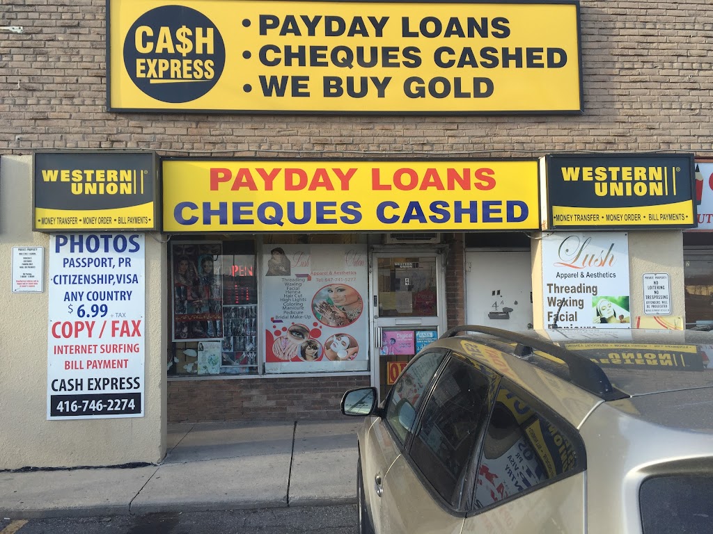 Ca$h Express | 4 Rexdale Blvd, Etobicoke, ON M9W 1N6, Canada | Phone: (416) 746-2274