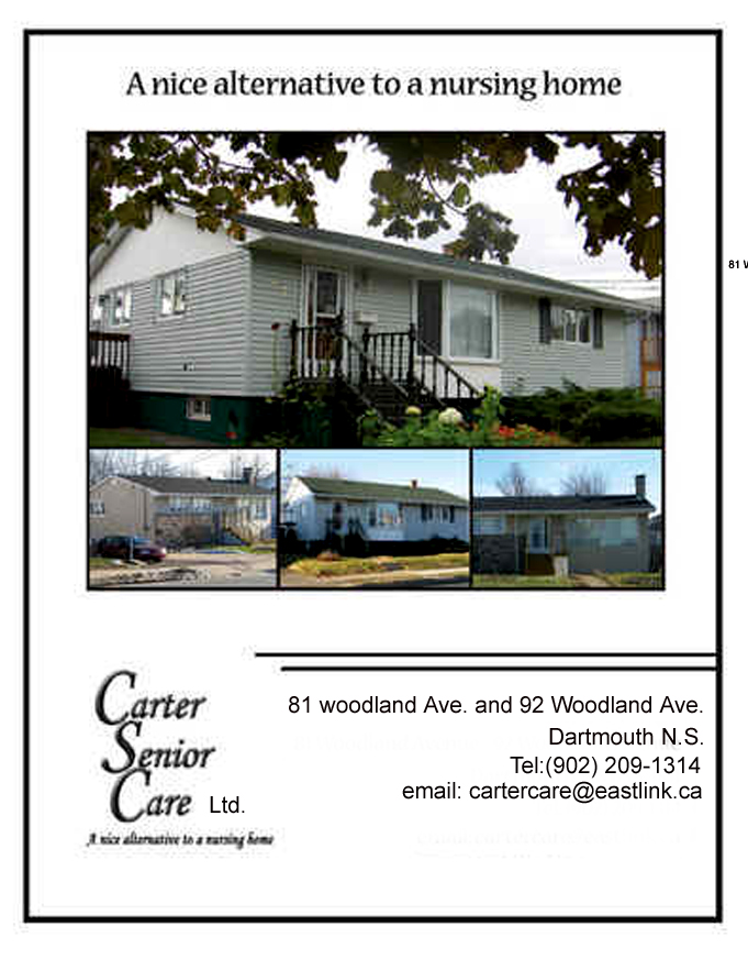 Carter Senior Care | 81 Woodland Ave, Dartmouth, NS B3A 3K4, Canada | Phone: (902) 209-1314