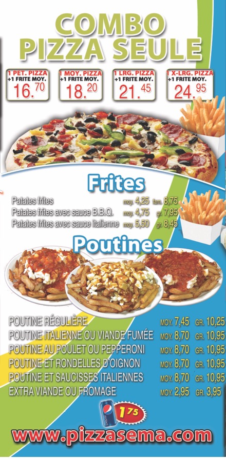 Pizza Sema | 1110 Rue Notre-Dame, Lavaltrie, QC J5T 1M1, Canada | Phone: (450) 586-1533