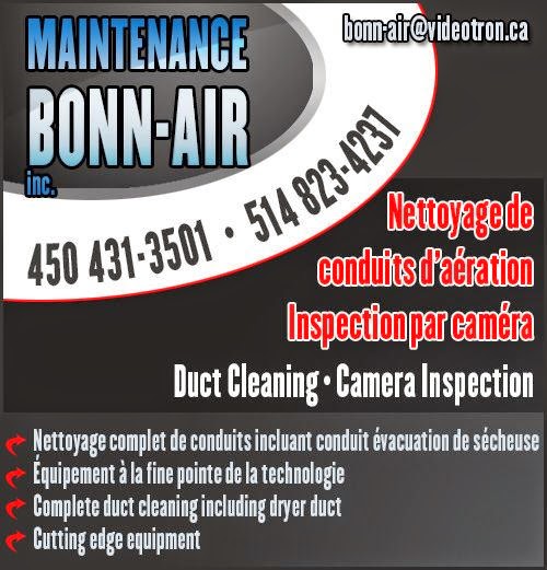 Maintenance Bonn-Air Inc | 406 Rue du Roc, Sainte-Sophie, QC J5J 2S4, Canada | Phone: (450) 431-3501