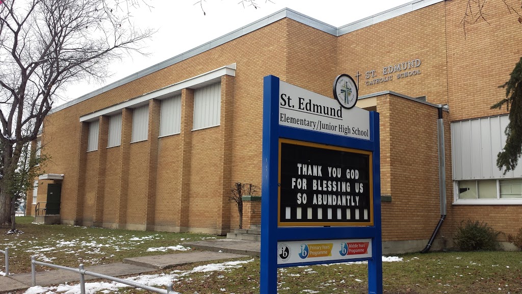 Saint Edmund Elementary and Junior High School | 11712 130 Ave NW, Edmonton, AB T5E 5K1, Canada | Phone: (780) 453-1596
