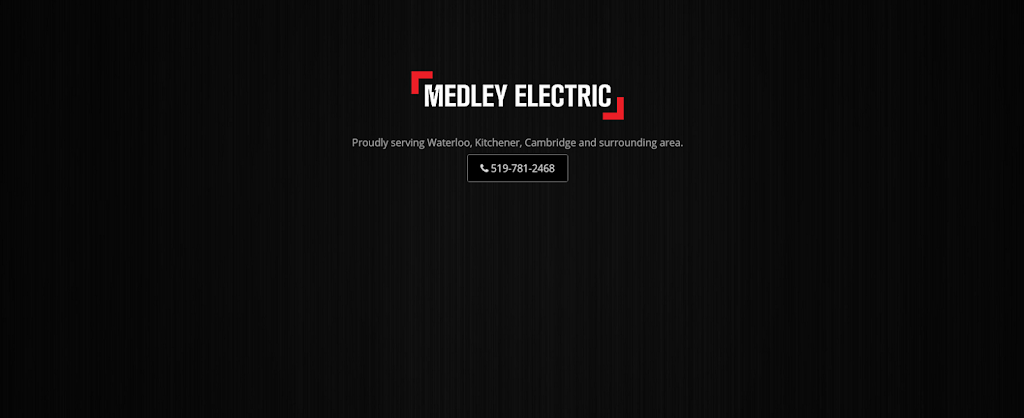 Medley Electric | 165 Margaret Ave S, Waterloo, ON N2J 2E3, Canada | Phone: (519) 781-2468