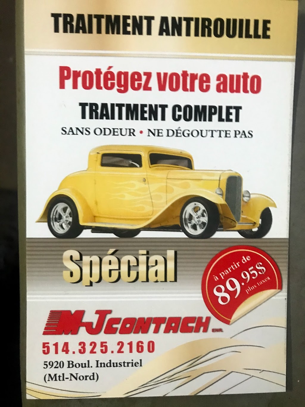 Garage MJ Contach | 5920 Bd Industriel, Montréal-Nord, QC H1G 3J2, Canada | Phone: (514) 325-2160