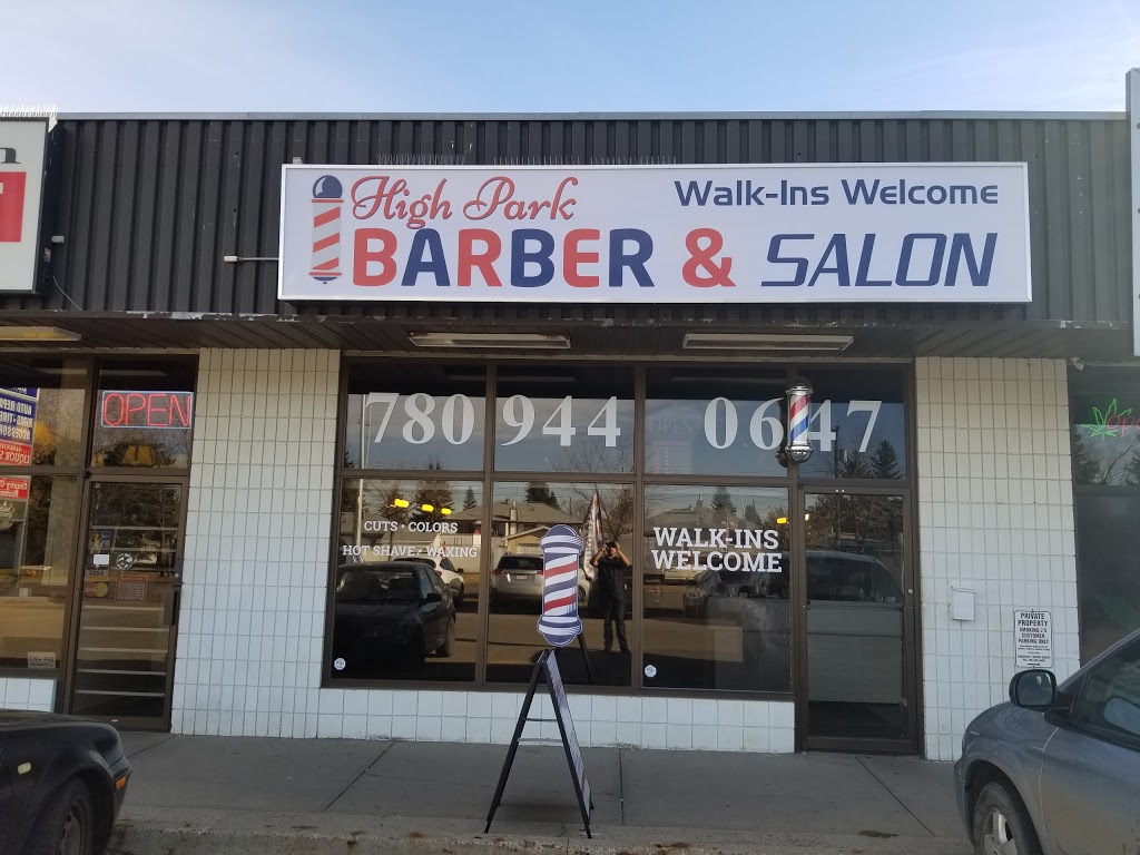 High Park Barber & Salon | 10913 156 St NW, Edmonton, AB T5P 2S7, Canada | Phone: (780) 944-0647