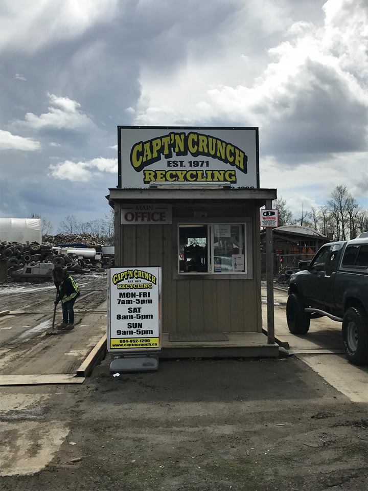 Captn Crunch Recycling | 34314 Vye Rd, Abbotsford, BC V2S 7P6, Canada | Phone: (604) 852-1296