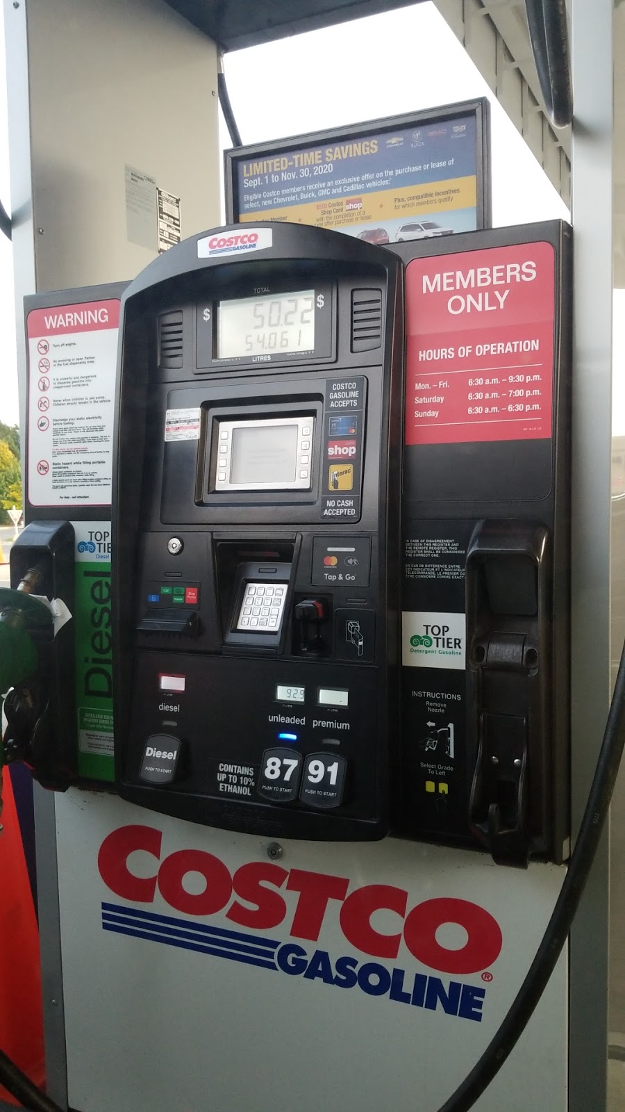 Costco Gasoline | 693 Wonderland Rd N, London, ON N6H 4L1, Canada | Phone: (519) 474-5301