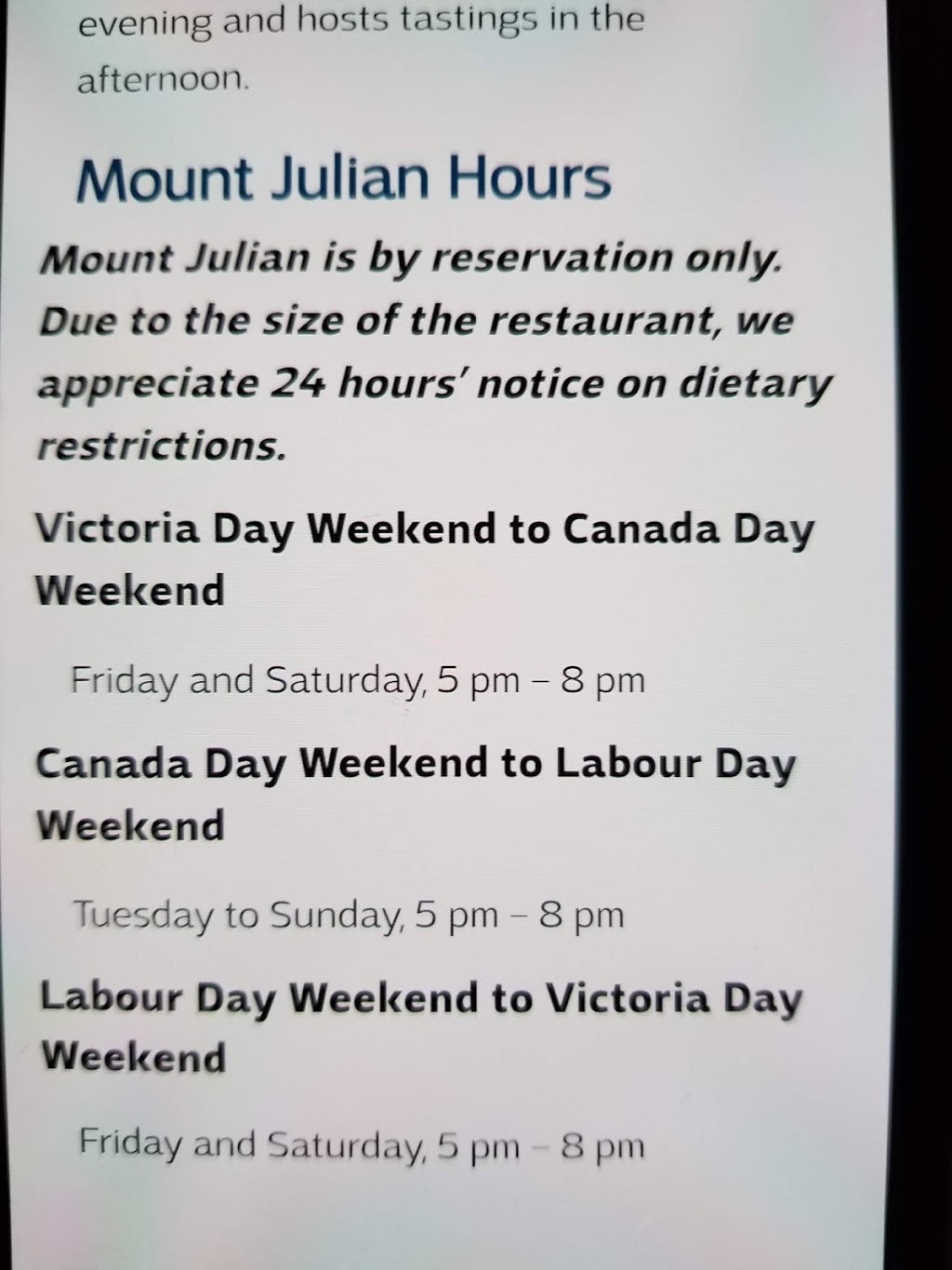 Mount Julian | North Kawartha, ON K0L 2H0, Canada | Phone: (800) 461-1946