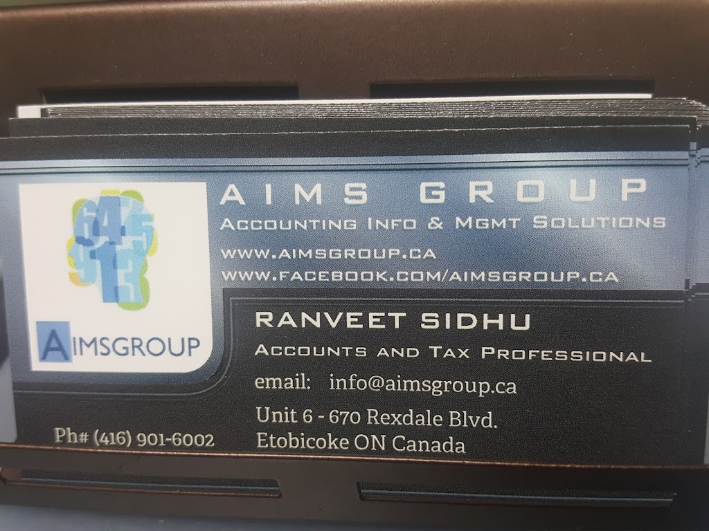 AIMS GROUP (Accounting Info & Mgmt Solutions) | 670 Rexdale Blvd #6, Etobicoke, ON M9W 0B5, Canada | Phone: (416) 901-6002