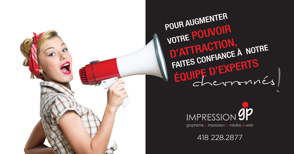 Impression GP | 8640 Boulevard Lacroix, Saint-Georges, QC G5Y 5P4, Canada | Phone: (418) 228-2877