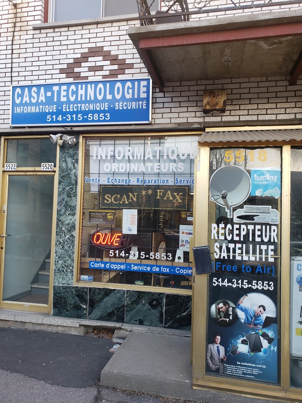 Casa Technologie | 5518 R. Jean-Talon, Saint-Léonard, QC H1S 1L9, Canada | Phone: (514) 315-5853