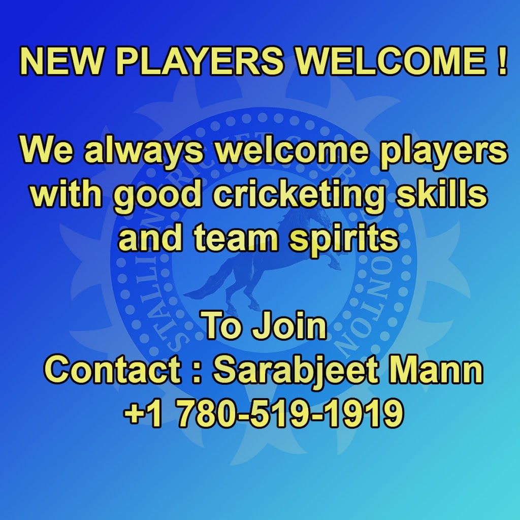 Stallion Cricket Club Edmonton Alberta Canada | 3207 78 St NW, Edmonton, AB T6K 3P1, Canada | Phone: (780) 519-1919