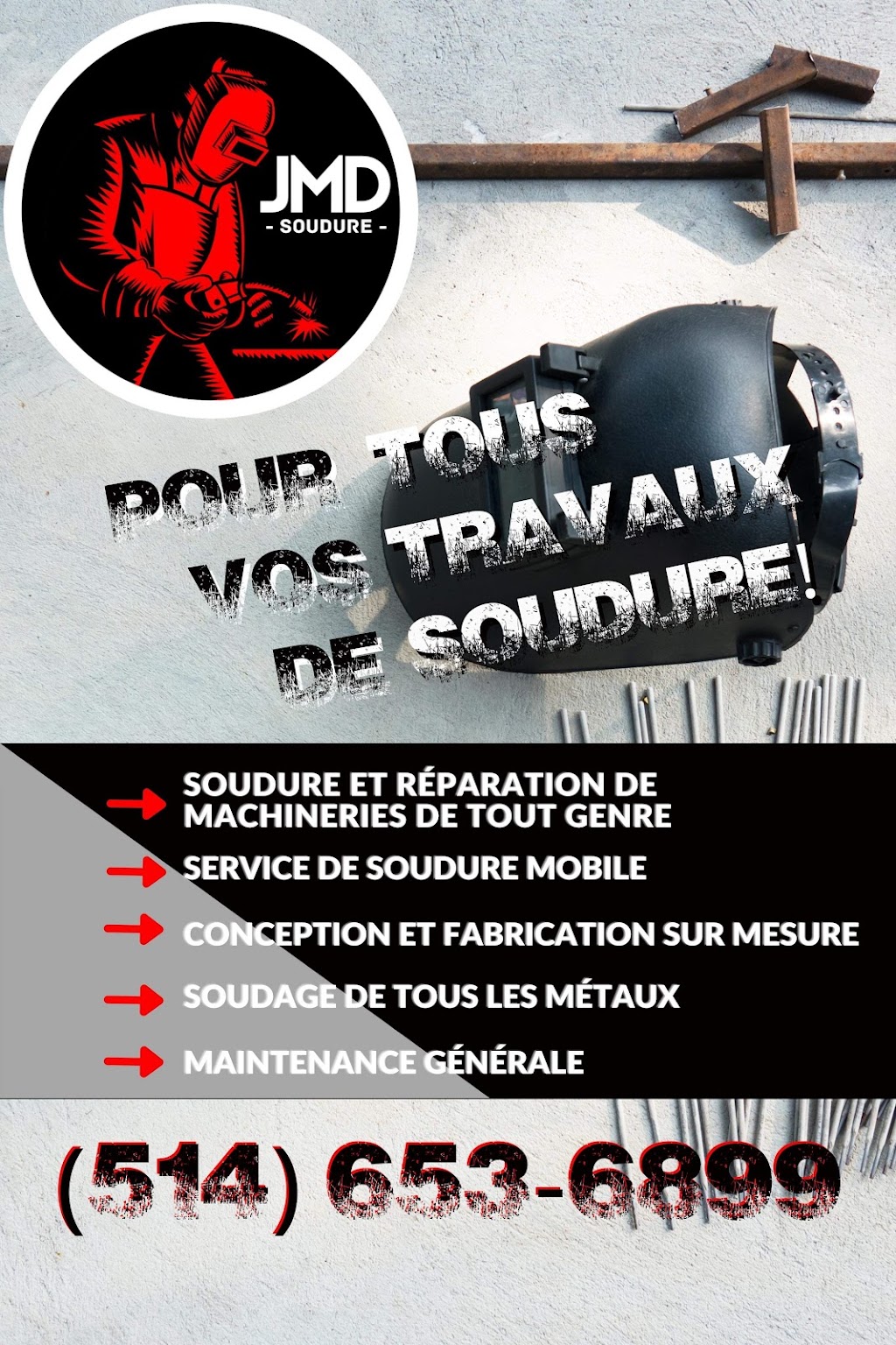 JMD Soudure | 700 Rue Ste Anne, Nominingue, QC J0W 1R0, Canada | Phone: (514) 653-6899