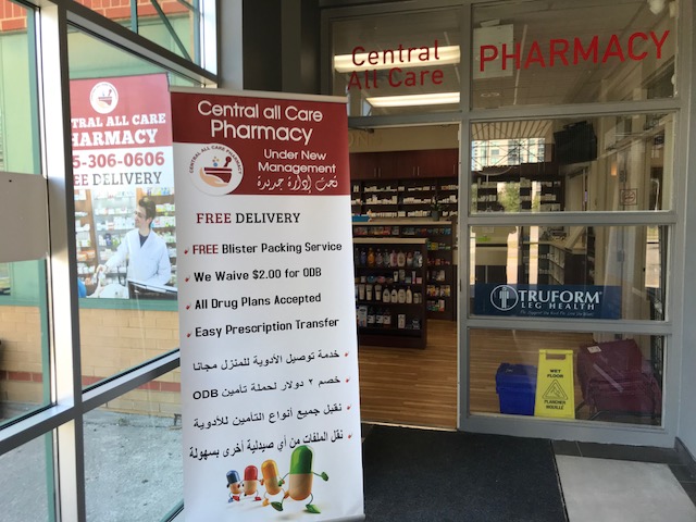 Central All Care Pharmacy | 3420 Hurontario St, Mississauga, ON L5B 4A9, Canada | Phone: (905) 306-0606