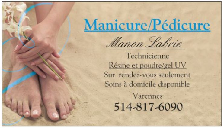 Manucure Varennes | 157 Rue du Fief, Varennes, QC J3X 1Z1, Canada | Phone: (514) 817-6090