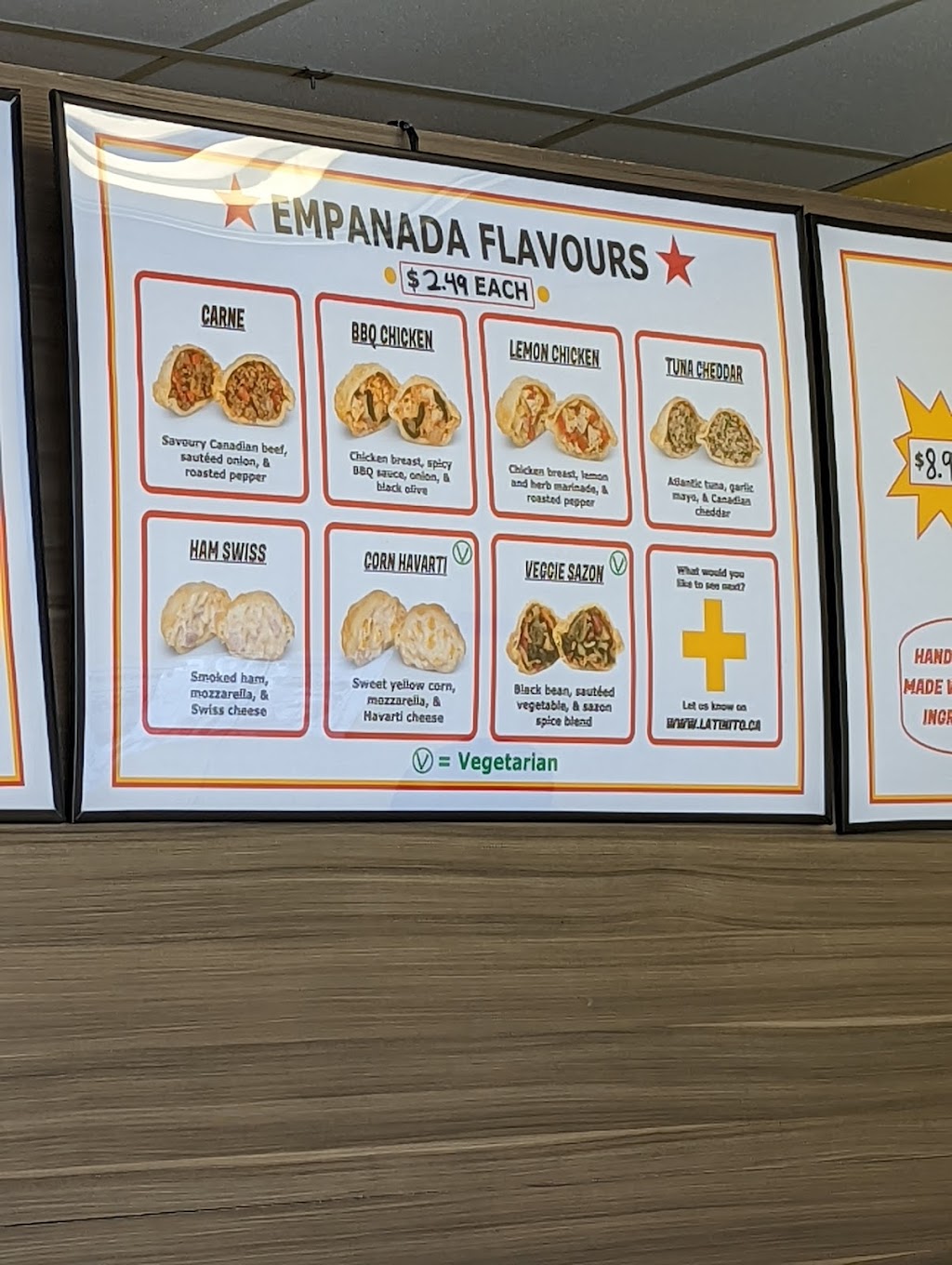 Latinito Empanadas | 860 N Park Dr, Brampton, ON L6S 4N5, Canada | Phone: (647) 459-8595