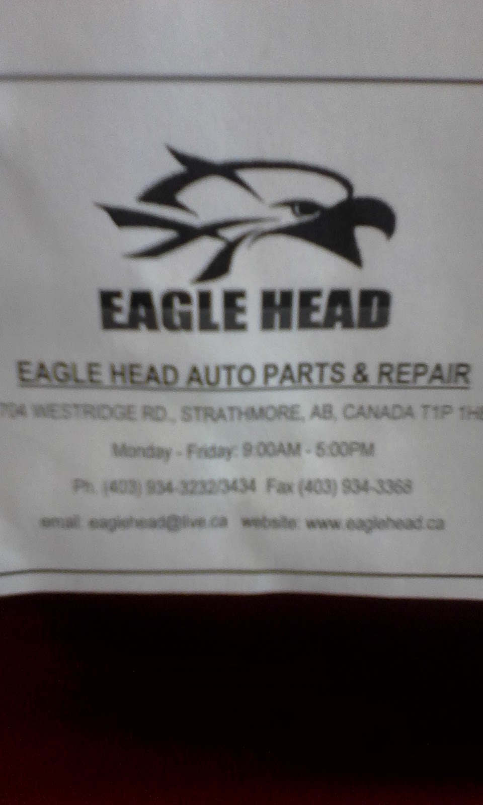 Eagle Head Auto Parts | 704 Westridge Rd, Strathmore, AB T1P 1H8, Canada | Phone: (403) 934-3232