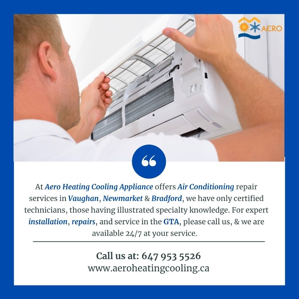 Aero Heating Cooling & appliances service Bradford | 186 Gibson Cir, Bradford, ON L3Z 2A6, Canada | Phone: (289) 831-9637