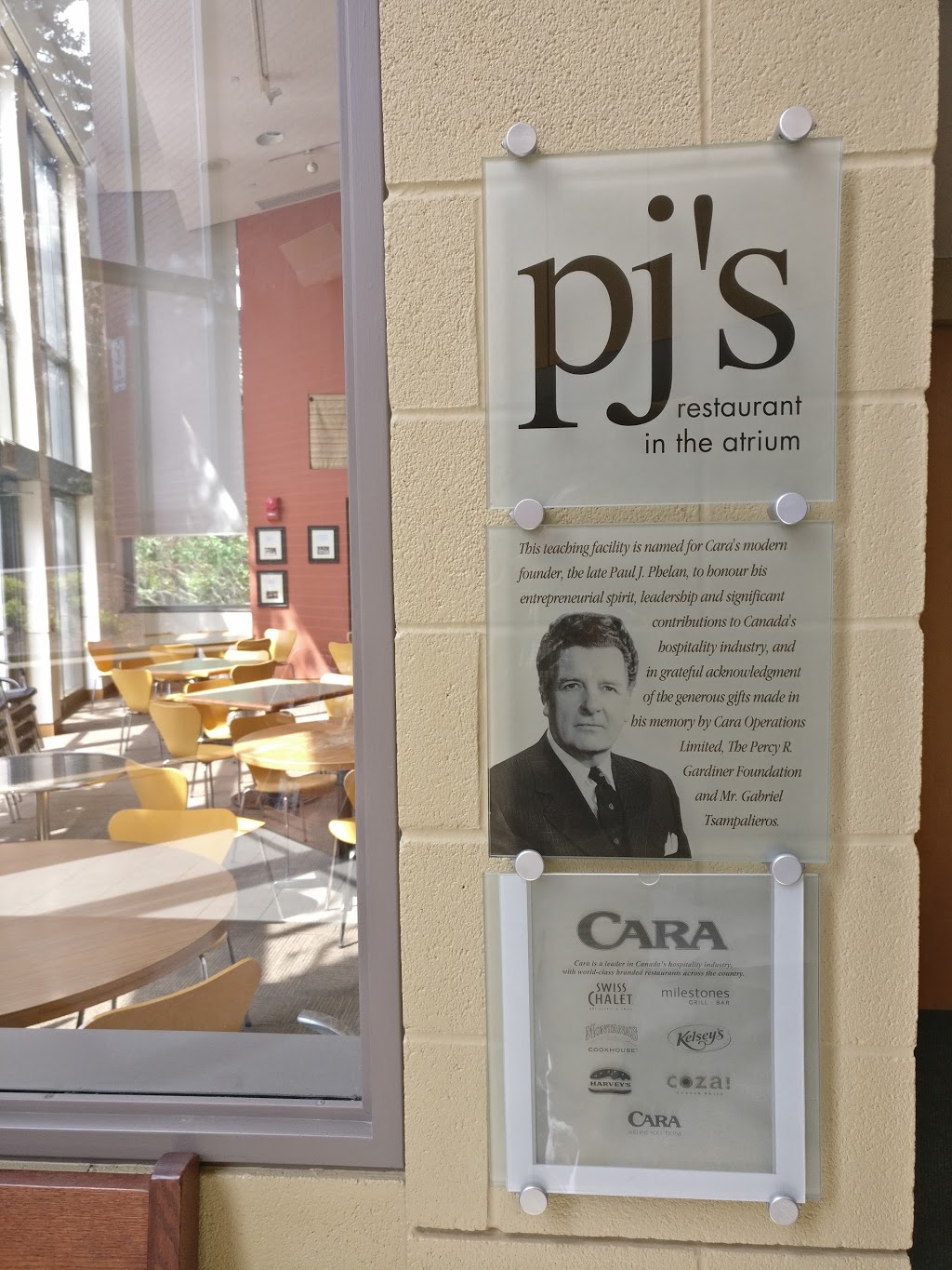 PJs Restaurant in the Atrium | 50 Stone Rd E, Guelph, ON N1G 2W1, Canada | Phone: (519) 824-4120