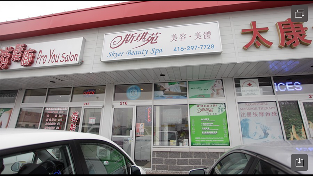 Skyer Beauty Spa | 216-668 Silver Star Blvd, Scarborough, ON M1V 5N1, Canada | Phone: (647) 629-5933