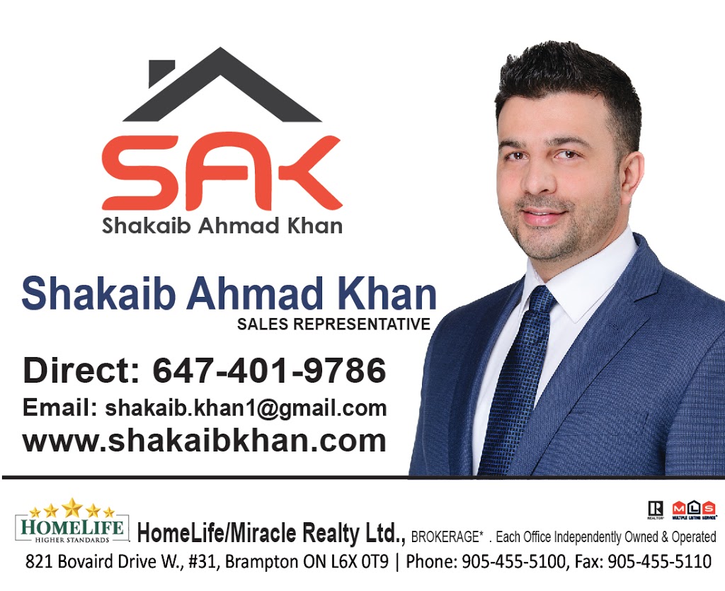 Shakaib Ahmad Khan | 821 Bovaird Dr W #31, Brampton, ON L6X 0T9, Canada | Phone: (647) 401-9786