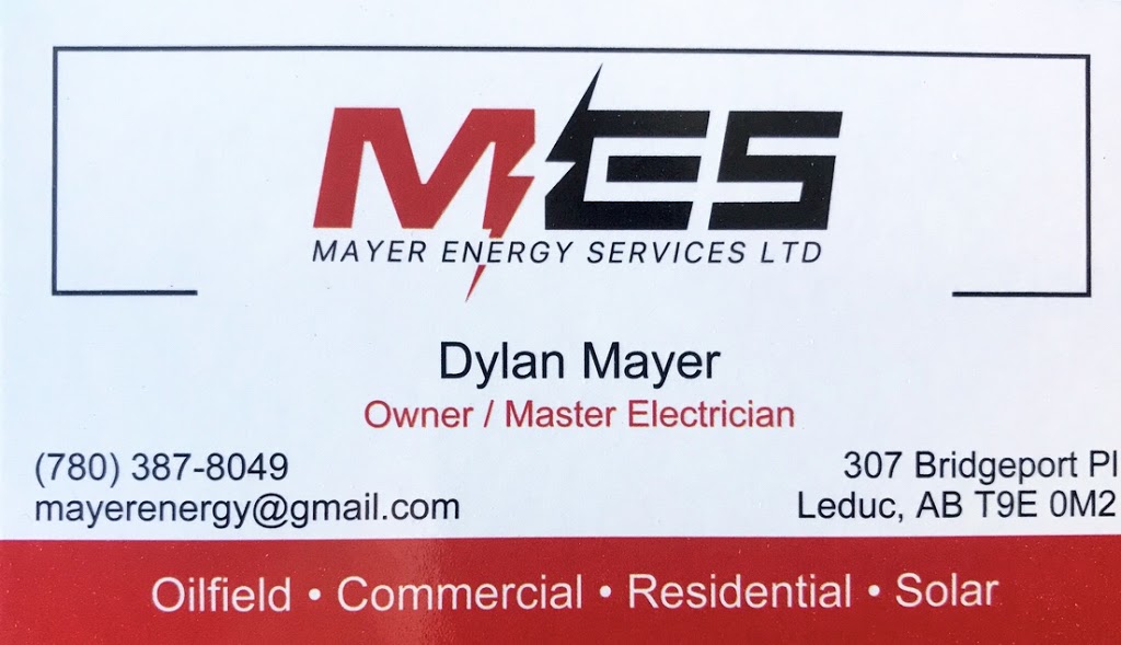 Mayer Energy Services Ltd. | 307 Bridgeport Pl, Leduc, AB T9E 0M2, Canada | Phone: (780) 387-8049