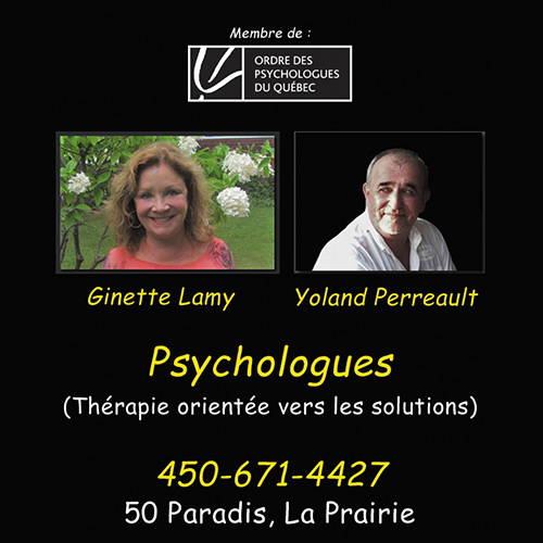 Lamy Perreault - Psychologues | 50 Rue Paradis, La Prairie, QC J5R 5V9, Canada | Phone: (450) 671-4427