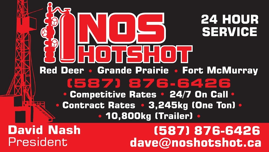 NOS Hotshot - Light Oilfield Hauling | 300 Jenner Crescent, Red Deer, AB T4P 0B3, Canada | Phone: (403) 505-0676